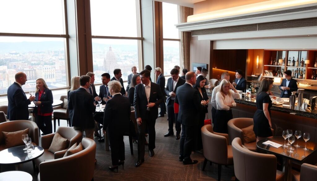 business travelers at montblanc hotel barcelona business travelers at montblanc hotel barcelona