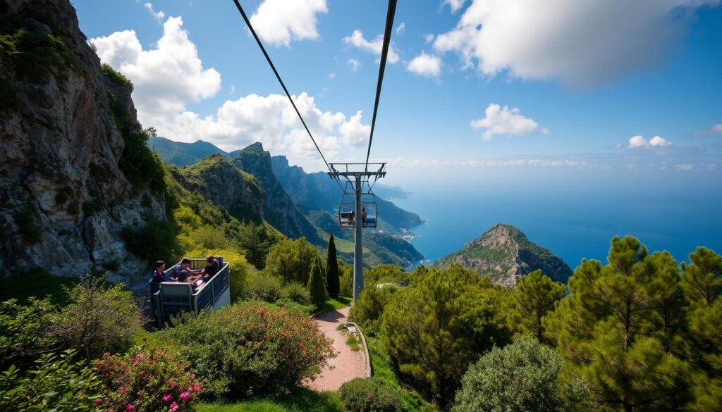 Chairlift to Mount Solaro in Capri