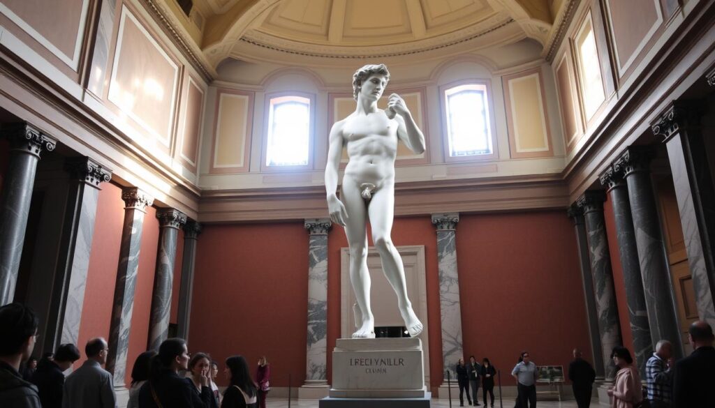 Michelangelo's David at Accademia Gallery Michelangelo's David at Accademia Gallery