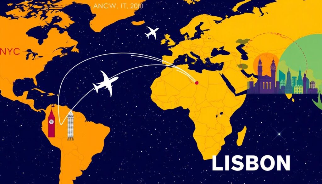 NYC to Lisbon Flight Routes NYC to Lisbon Flight Routes