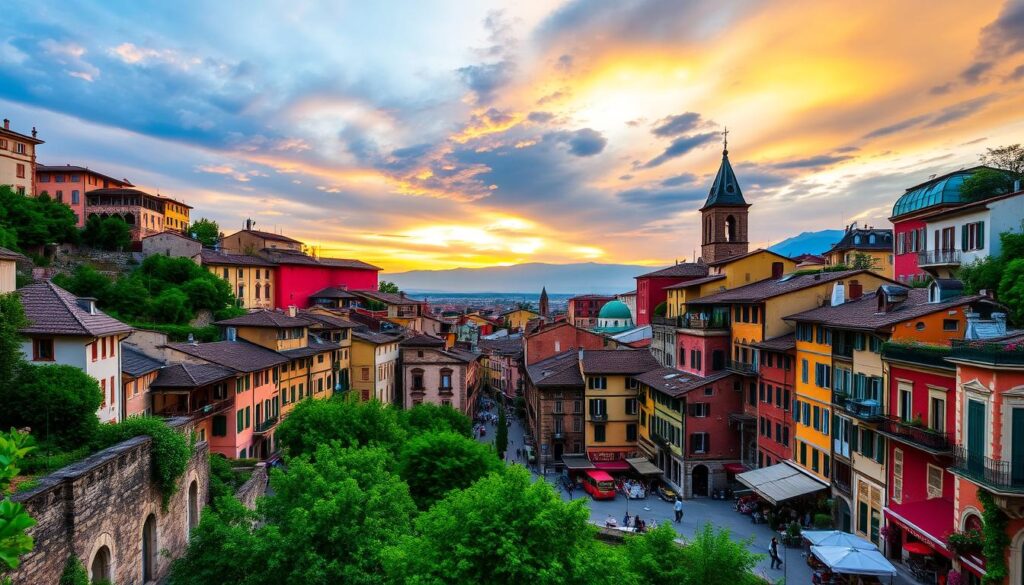 Northern Italy City Landscape Northern Italy City Landscape